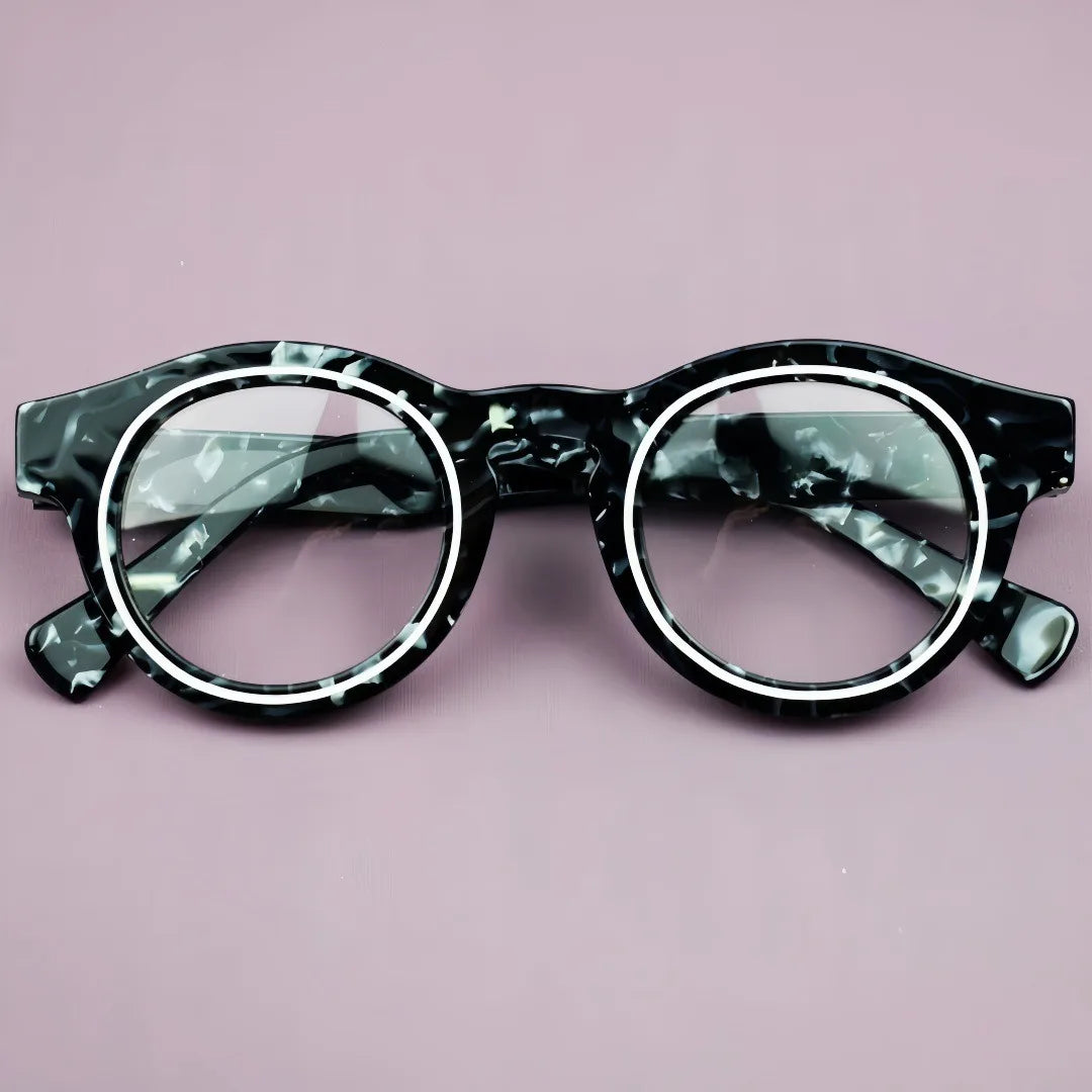 Acetate Glasses Frames Retro Round Men's And Women's Glasses High-quality Optical Prescription Frames