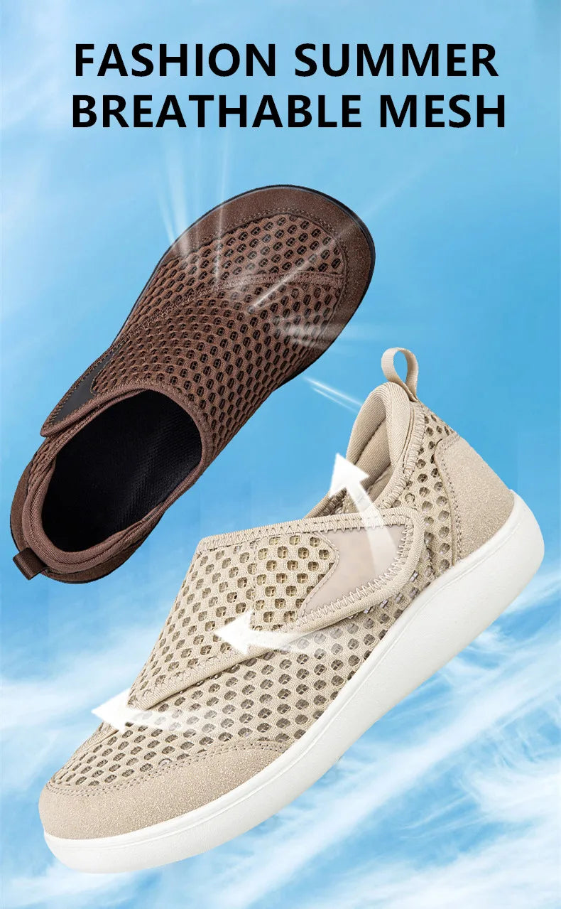 New Casual Orthopedics Wide Feet Swollen Shoes Thumb Eversion Adjusting Sneakers Comfortable Couple Diabetic Shoes Walking Shoes