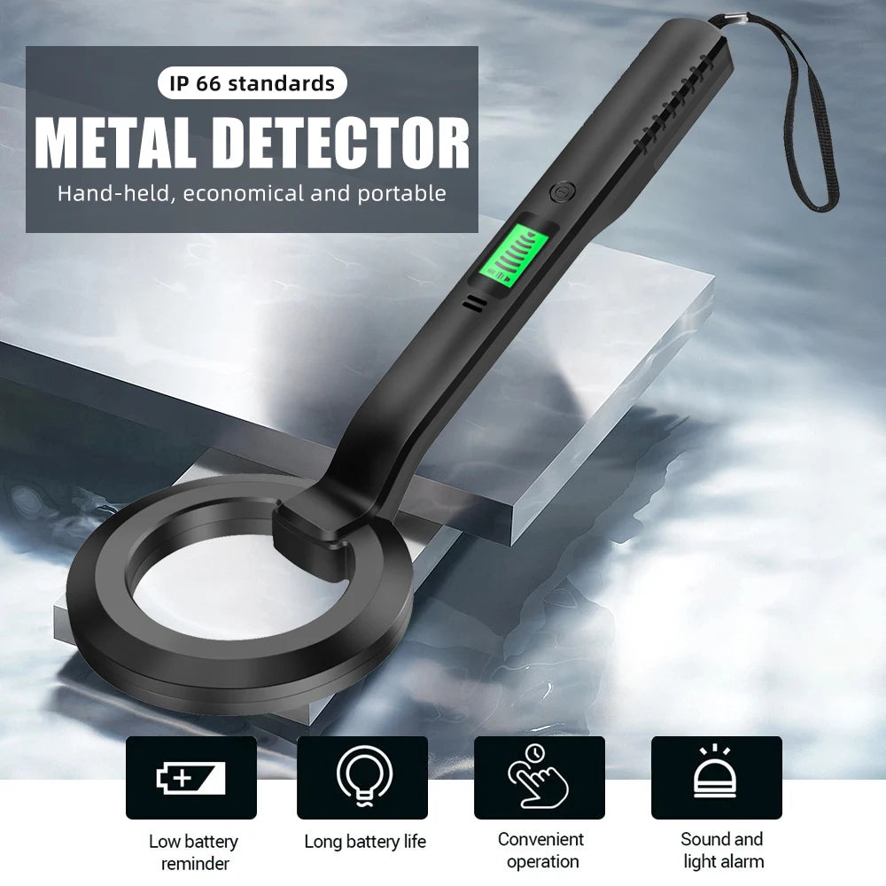 Metal Detector High-precision Hand-held Outdoor Detector Waterproof Underground Treasure Hunter Coin Gold Finder