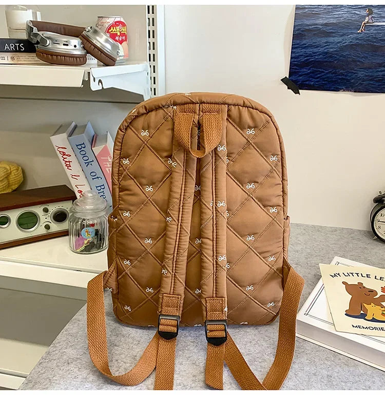 New Large Capacity Children's School Backpack Lightweight Bow Students Schoolbag School Bags Boys Girls Tutoring Bag Laptop Bag