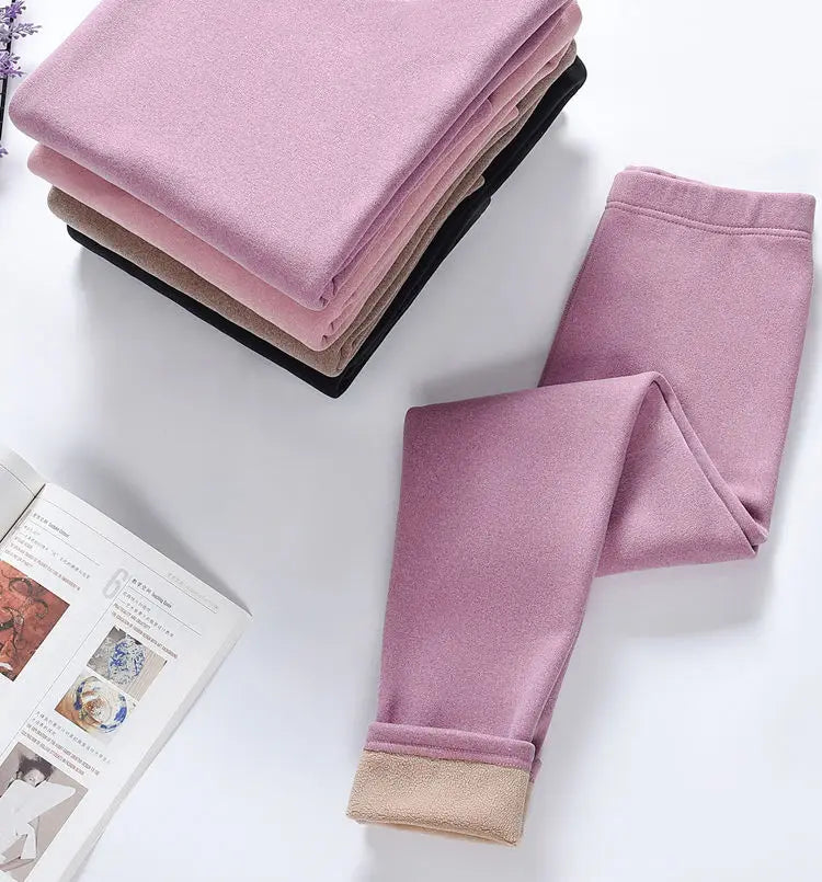 Thermal Underwear For Women Winter Warm thicken lamb fleece high elastic Long Johns bottoming Two Piece Sets Thermos Clothing