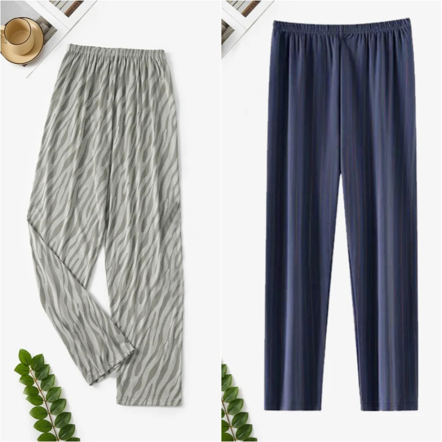 Pajama Pants Men's Spring and Autumn Loose Casual Trousers Home Pants Men's Home Pants Can Be Worn Outside