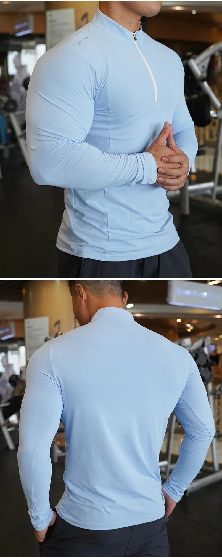 Autumn winter Compression Long Sleeve Men Running Fitness T shirt elastic Quick Dry comfort Sports Bodybuilding Training Shirts