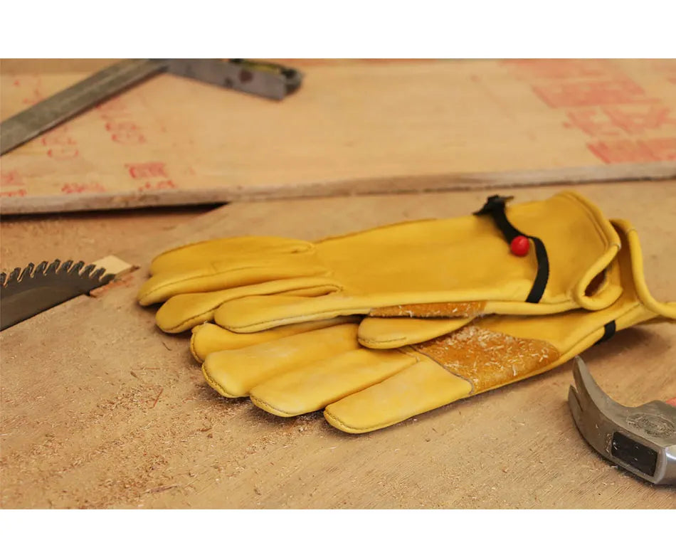 Cowhide Motorcycle Gloves Breathable Gloves Racing Gloves Outdoor Sports Protection Hunting Multipurpose Working Security Gloves