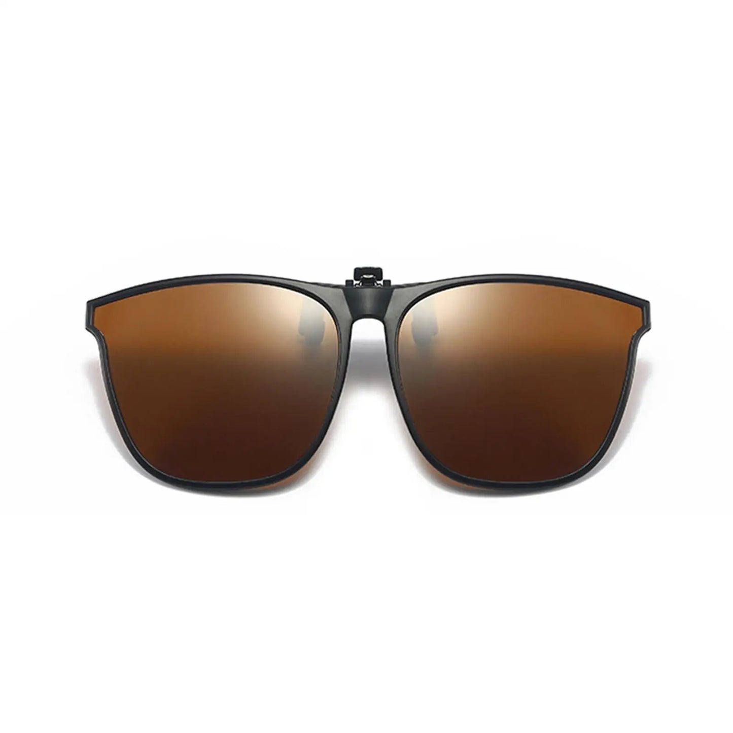 Polarized Clip On Sunglasses Men Women UV400 Anti Glare Sun Glasses for Driving Fishing Vintage Square Flip Up Glasses Eyewear