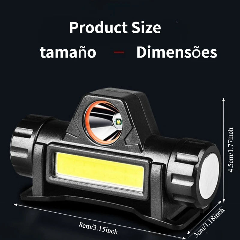 LED headlights, high-intensity flashlights, charging headlights, night fishing lights, outdoor brightness lighting fixtures