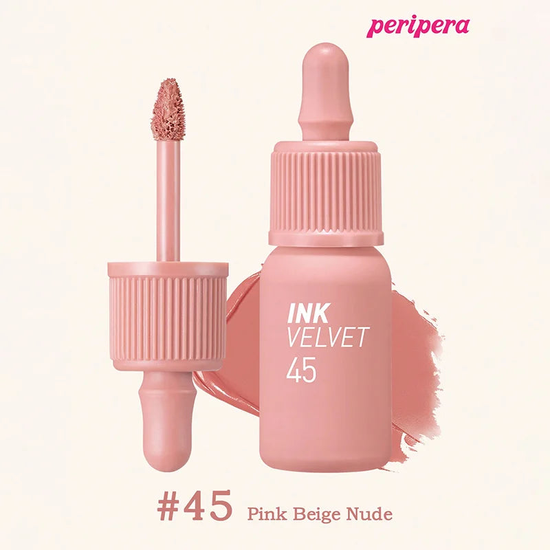 K-beauty Ink Velvet Lipstick high-pigment and long-wearing, weightless, gluten-free, paraben-free, velvet-matte, long-lasting
