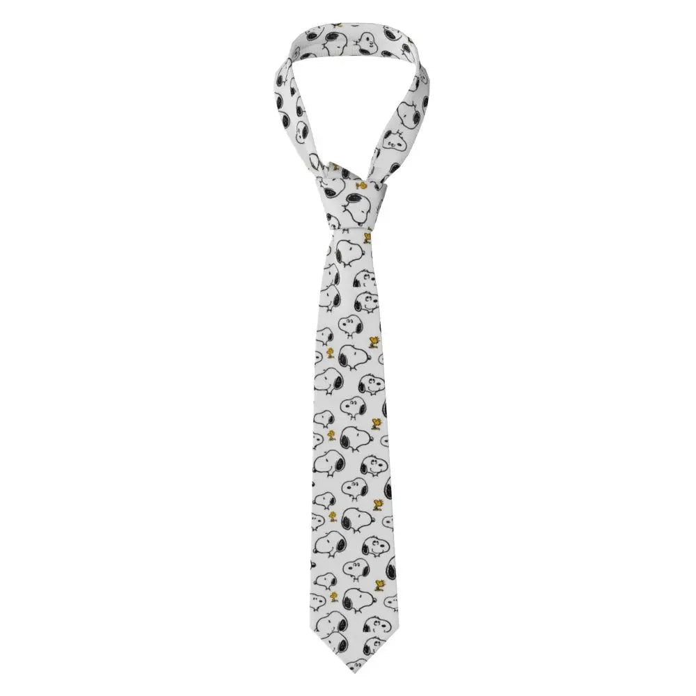 Personalized Fashion S-Snoopys Neckties Men Silk Cartoon Office Neck Tie