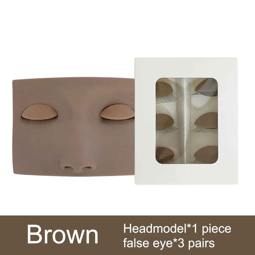 Makeup Accessories Mannequin Head For Eyelash Extension With Practice Silicone Removable Replacement Cosmetic Model Supplies