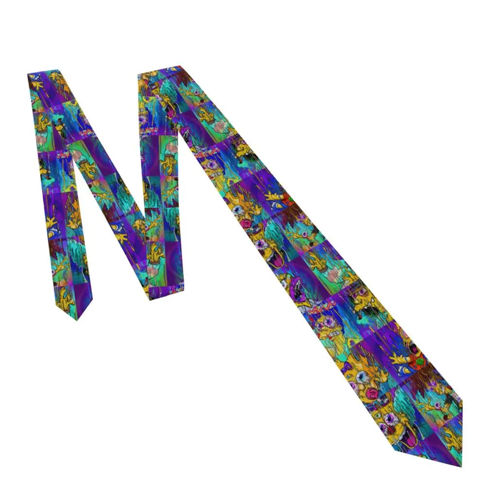 Personalized The S-Simpsones Homer Neck Ties Men Formal Silk Wedding Neckties