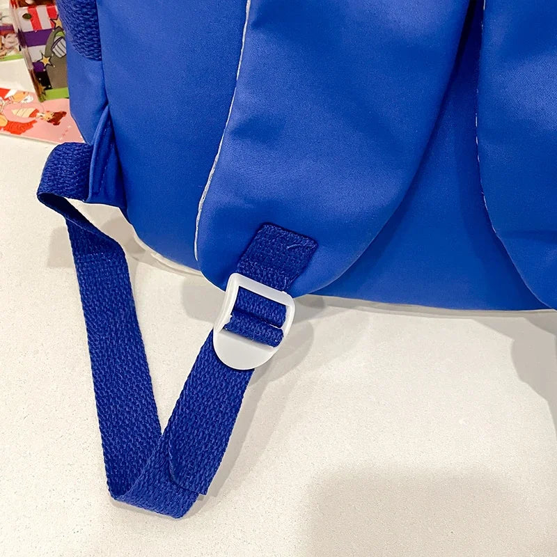 College Style Color Blocked Student School Bags Lightweight Large Capacity Multi-layer Storage Computer Backpack Campus Travel