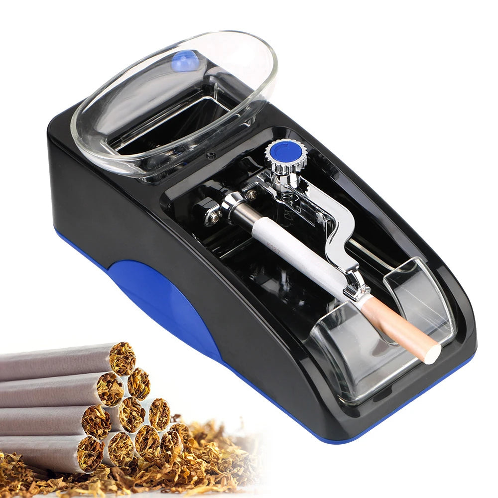 EU US Plug Smoking Accessories Smoking Tool DIY Injector Maker Cigarette Rolling Machine Tobacco Roller Electric Automatic