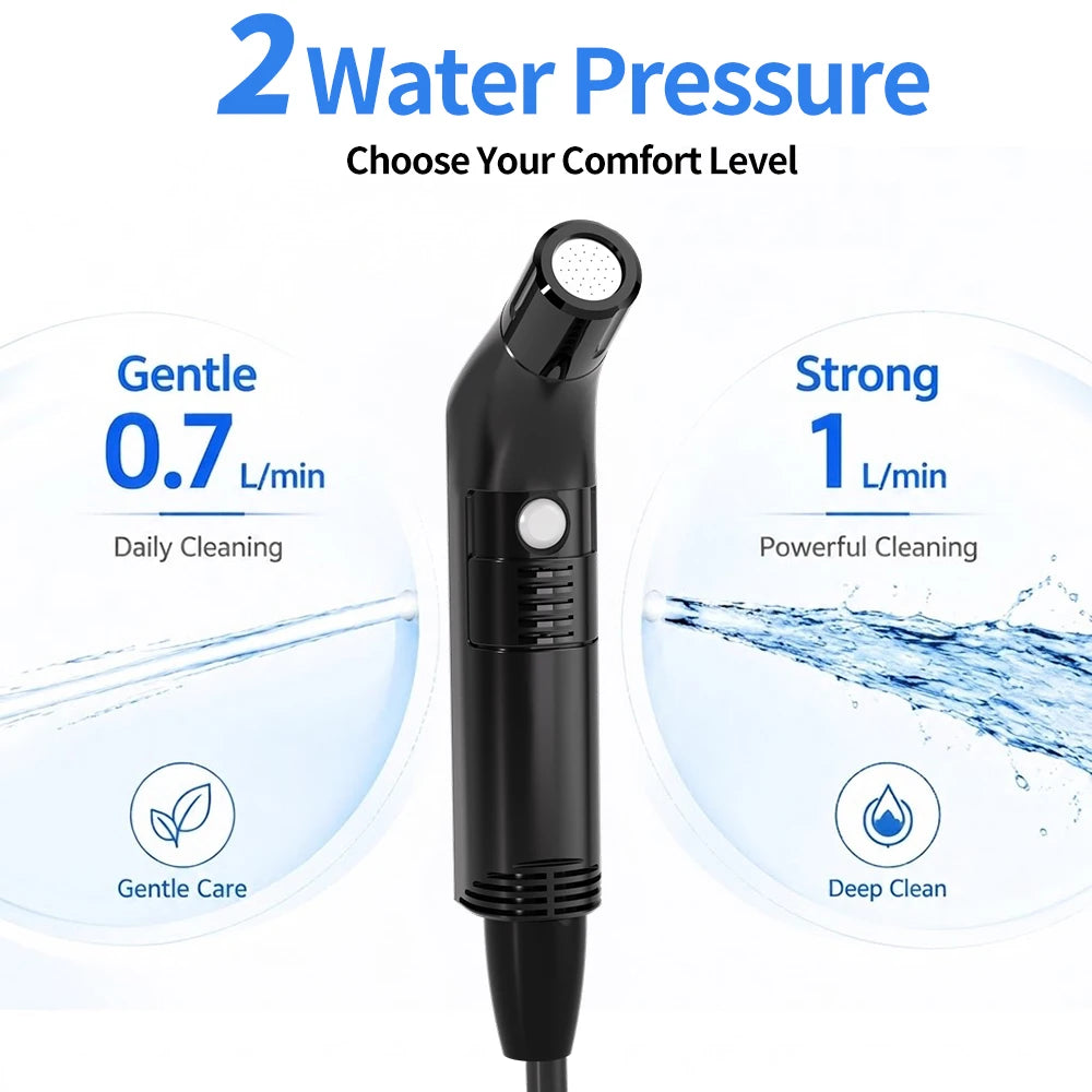 2.5L Portable Electric Bidet Rechargeable Shataf Hand Bidet Butt Sprayer for Personal Hygiene Cleaning Travel Camping Bidet