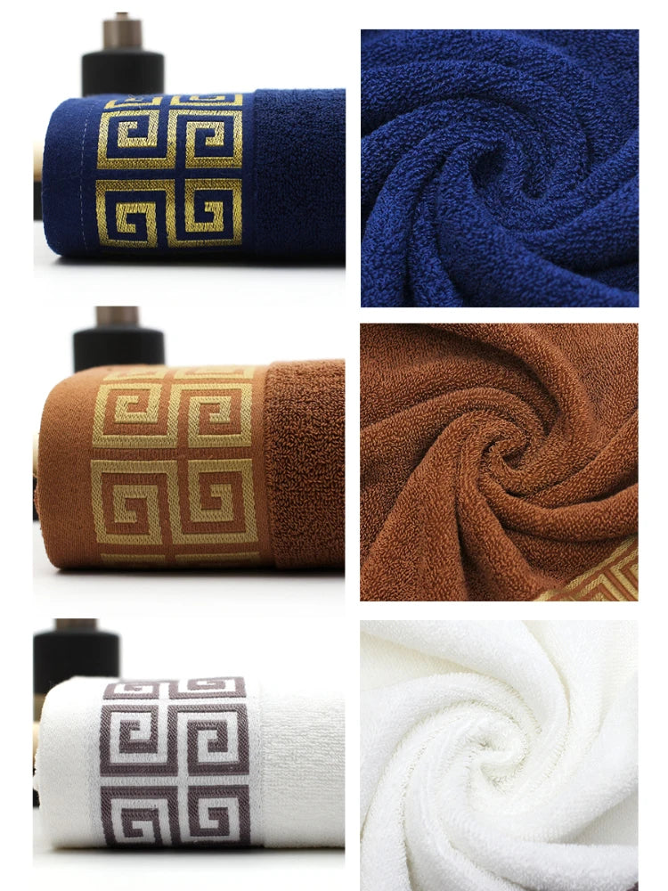 70x140cm 100% Cotton Towel Adult Bath Gift Towel Beach Towels Absorbent Bathroom Towels Bathroom Utensils Car Washing Towel