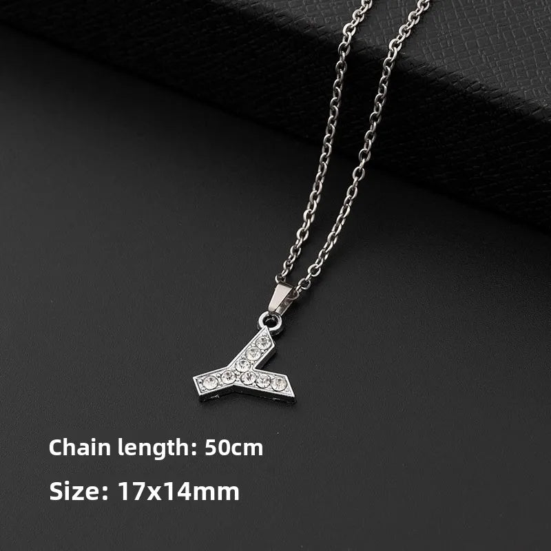 26-Letter Necklace Pendant Alphabet Jewelry Necklace Fashion Decorative Necklace