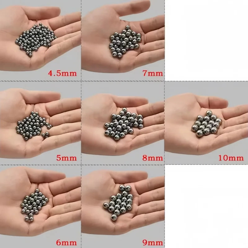 50/200pcs/Lot 6mm 6.35mm 8mm Steel Balls Hunting High-carbon Steel Slingshot Balls Catapult Slingshot Hitting Steel Ball