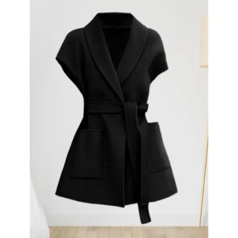 Fashion Wool Vest for Women Autumn and Winter Double-Sided Wool Mid-length Waistcoat Coat Elegant Female Horse Clip Tops Jacket