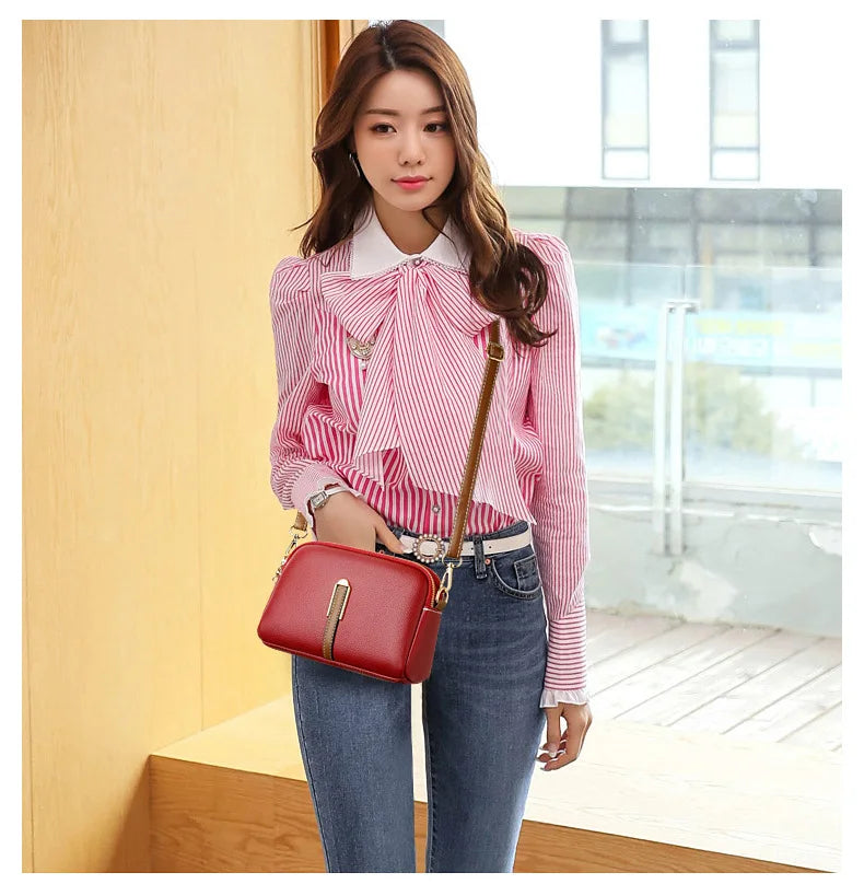 Women's bag 2025 new spring/summer shell bag, simple shoulder bag, zero wallet texture, western-style crossbody small bag