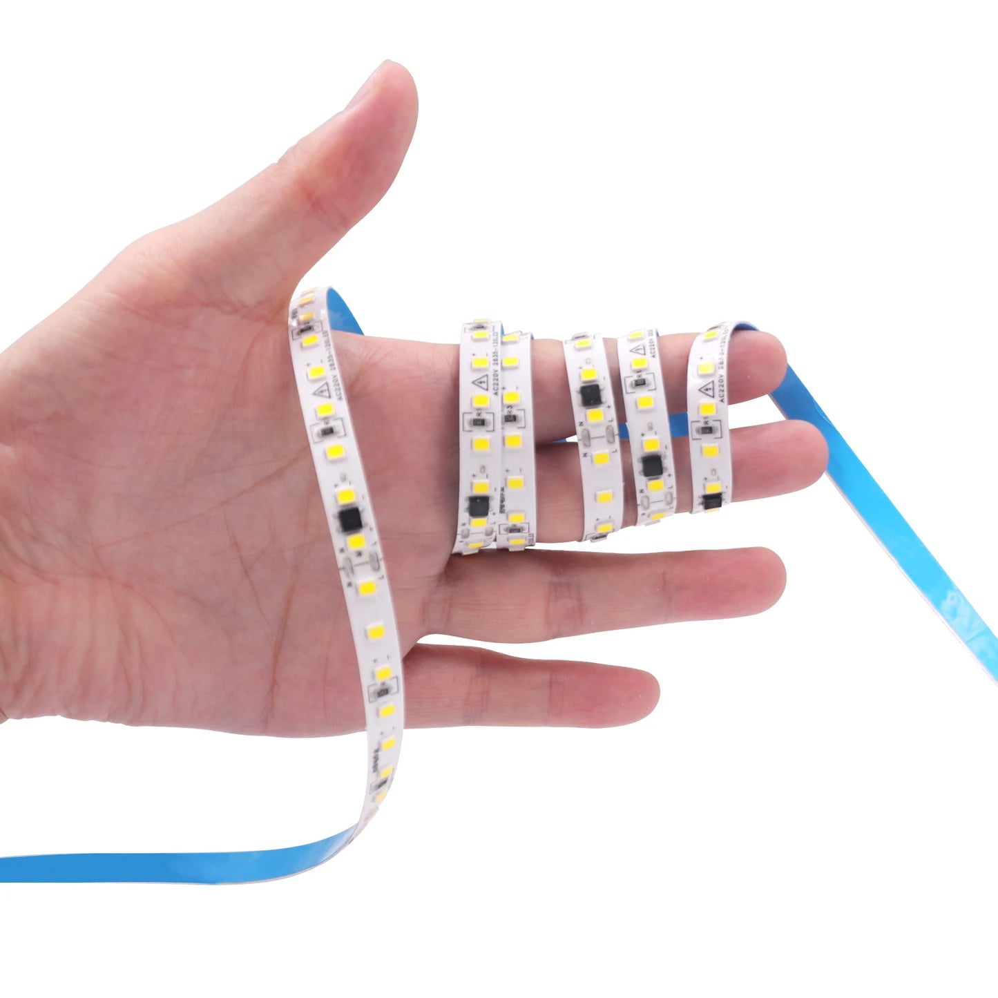 10m 20m 50m 220V 2835 LED Strip Light No Need Driver High Bright 120LEDs/M Flexible Tape Lights IP44 Waterproof Home Lighting