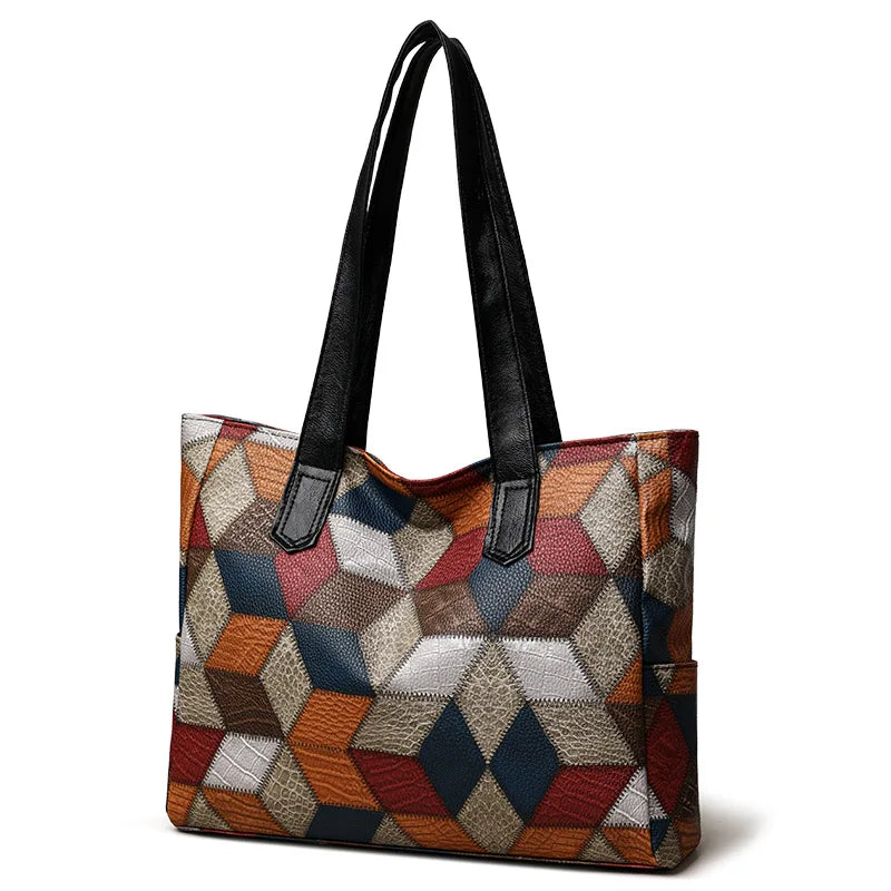 Women's Handbag Women's Shoulder Bag Fashion Purse Vintage Leather Bag Large Capacity Handbag Inclined Shoulder Bag Mom's Bag