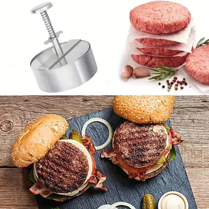1PC Non-Stick Hamburger Patty Press,Cheeseburger Patty Maker Mold For Meat Beef Cheese Veggie,Burger Maker For Grill Griddle BBQ