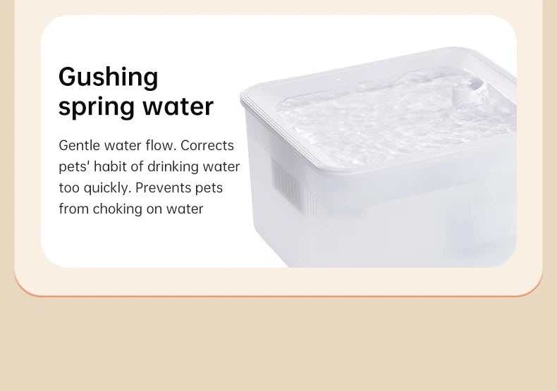 Pet water dispenser, intelligent water feeder, circulating fresh water, purified water filtration, cat and dog water dispenser