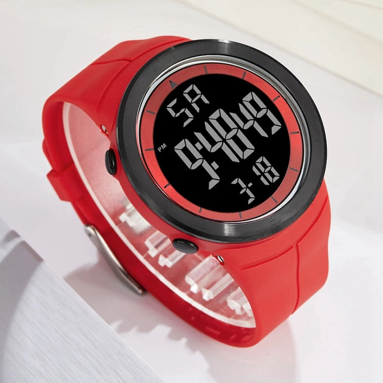 Digital Watches for Men Black 50M Diving Tactical Wristwatch Big Dial Waterproof Electronic Led Military Clocks Alarm Stopwatch