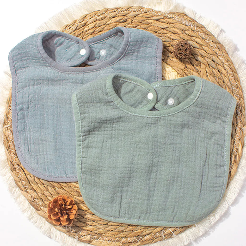 Mother and Baby Category A Children's Saliva Towel, Baby Cotton Gauze Absorbent Bib, Infant Anti-Spill Feeding Essential