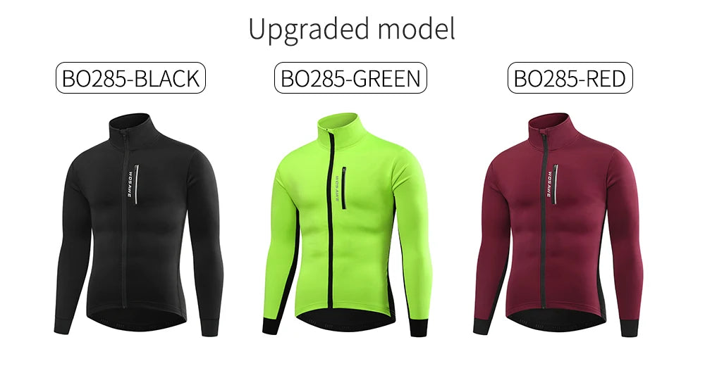 WOSAWE Winter Autumn Cycling Clothes Riding Suits Bicycle Men Long Sleeves Jacket Thickening Windproof Bike Jackets