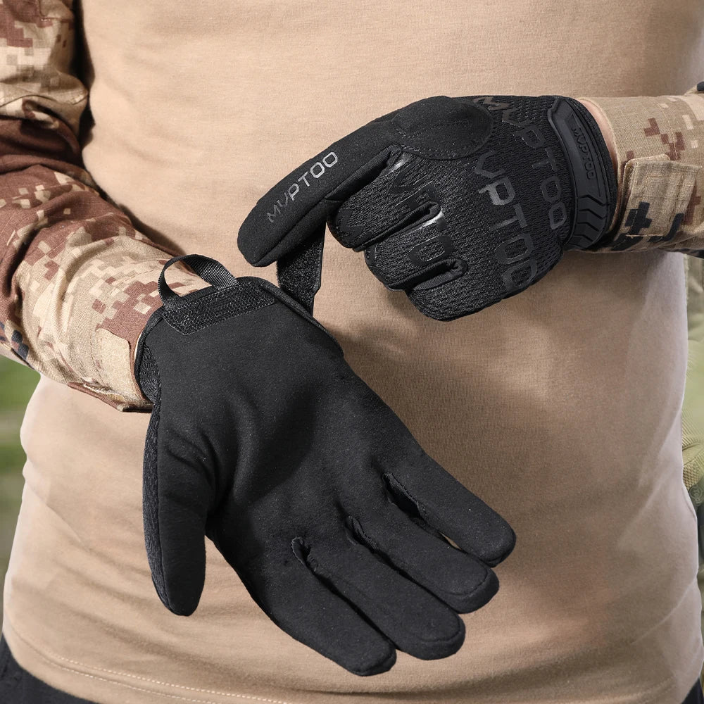 Tactical Full Finger Gloves Touch Screen Combat Shooting Hunting Sport Outdoor Airsoft Paintabll Driving Work Mittens Men Women