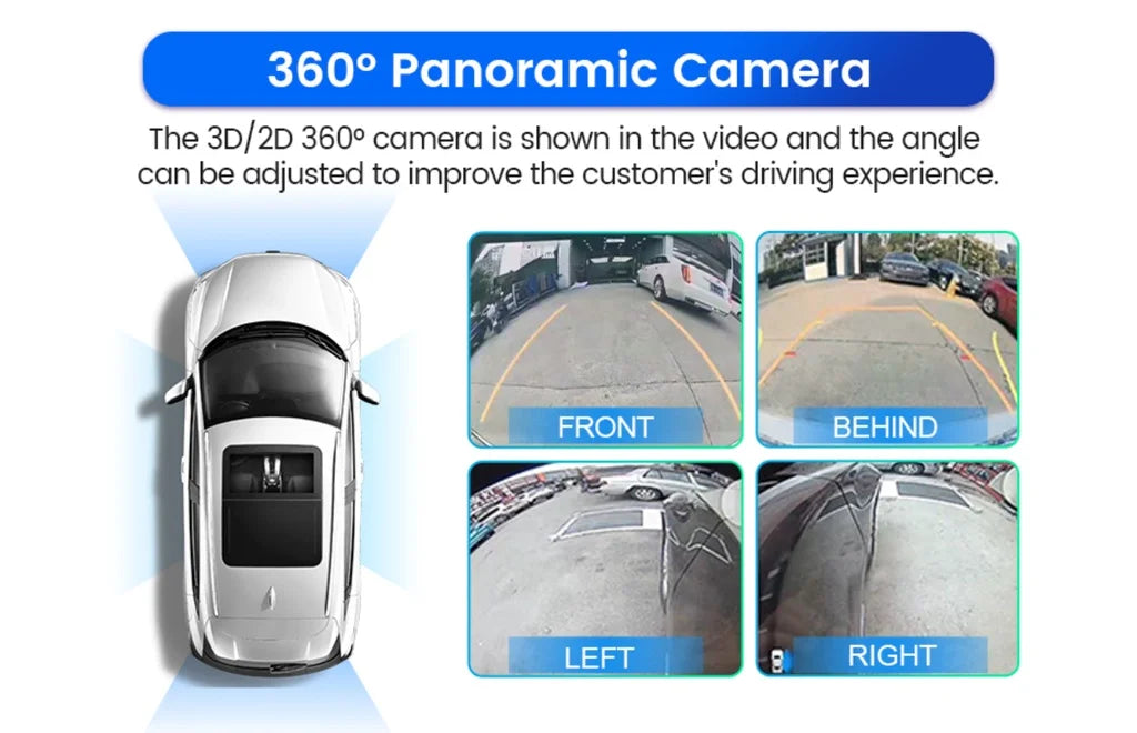 360° Panoramic Camera 3D AHD 1080P/720P Rear / Front / Left / Right 360 Bird View Camera for Car Android Radio Multimedia Player