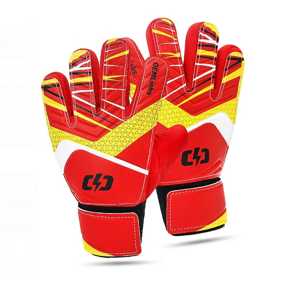 Loogdeel Football Goalkeeper Gloves Finger Protect Thickened Anti-slip Wear-resistant Adult Child Soccer Training Sports Gloves