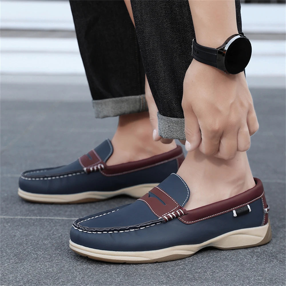 Men's Business Casual Loafers Shoes for Office Travel And Vacation Durable Elegant TPR Outsole Formal Shoes