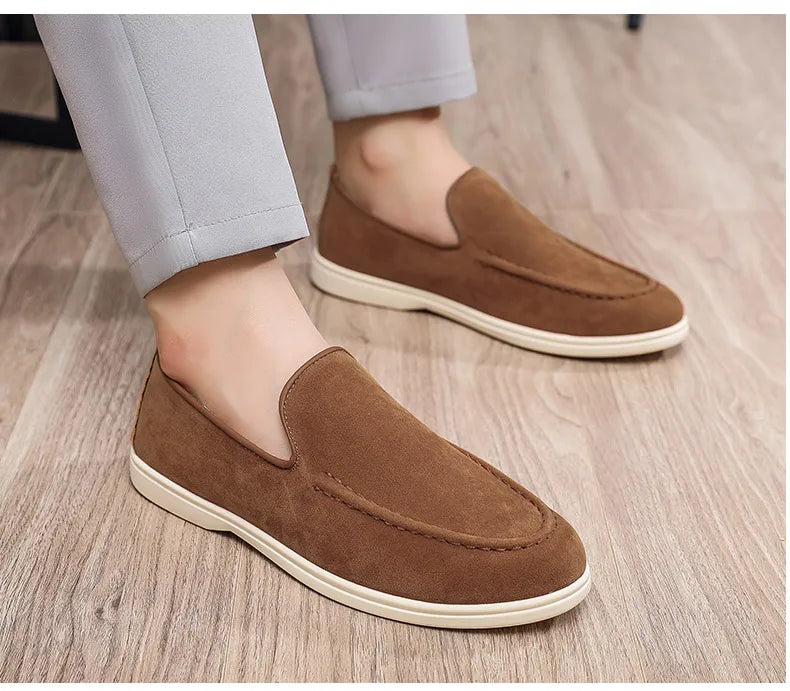 Men Casual Shoes Formal Man Loafers Leisure Walk Tassel Moccasins Italian Breathable Slip on Male Boat Shoes