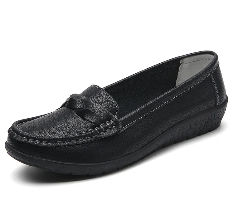 Women Shoes Soft Leather Women's Loafer 2025 New Flats Slip On Casual Shoes Flat Shoes Women White Footwear Zapatos De Mujer