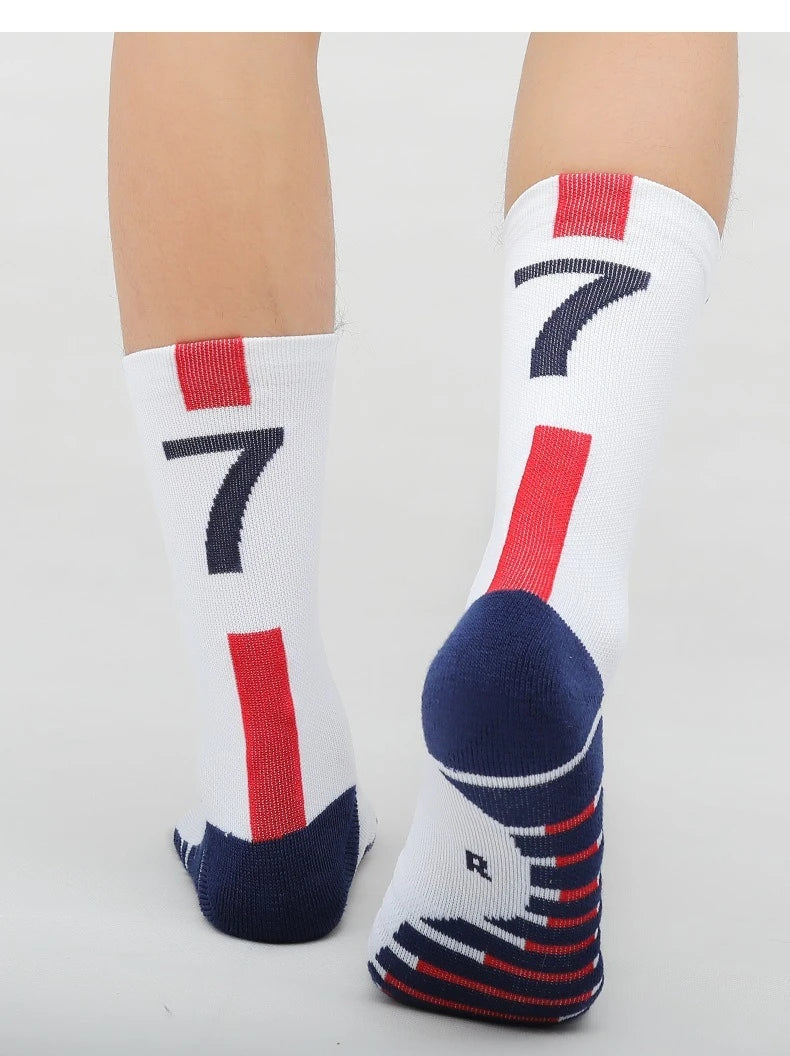 Football Socks For Football Stars Men's Special Anti Slip Thick Towel Bottom Midsole Practical Sweat Absorbing Sports