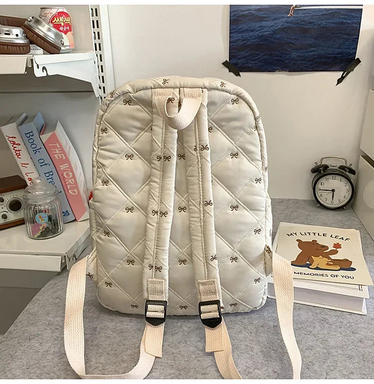 New Large Capacity Children's School Backpack Lightweight Bow Students Schoolbag School Bags Boys Girls Tutoring Bag Laptop Bag