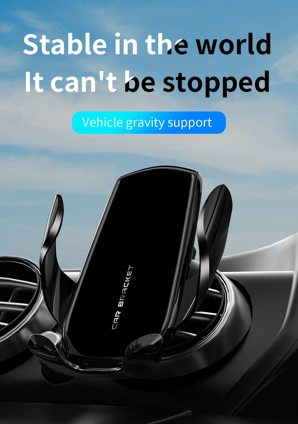 Car Phone Holder Wireless Charging Accessories For Peugeot 4008 2016 2017 2018 -2023 Space Wagon 5008 T87 2017-2023