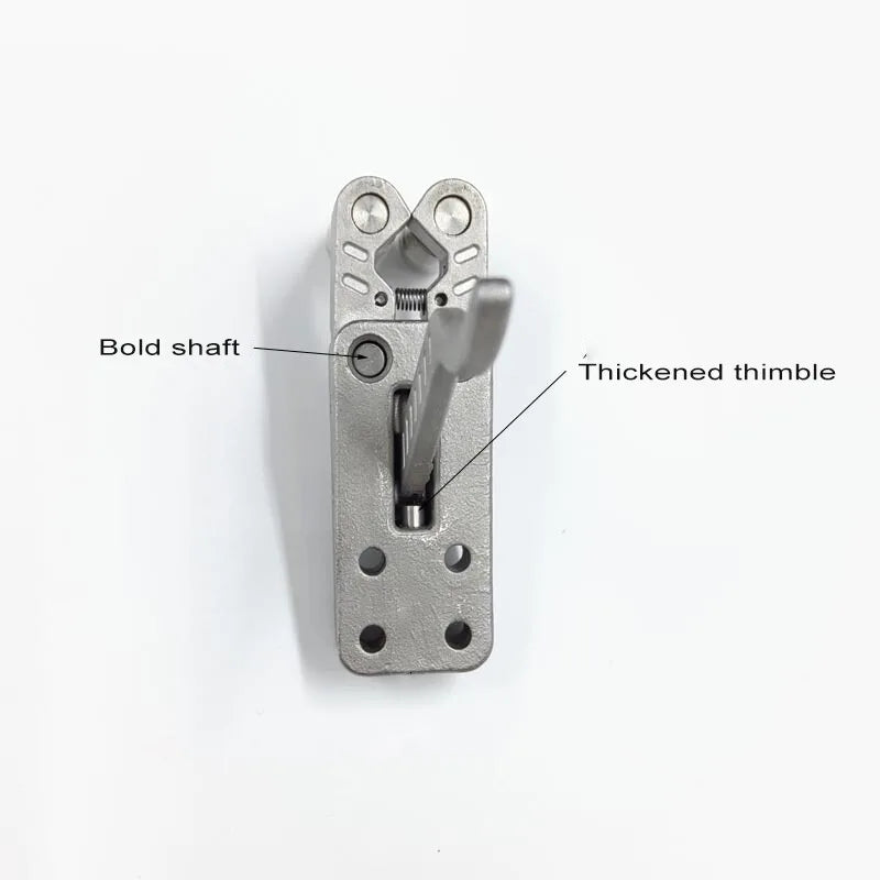 Slingshot Machinery Stainless Steel Parts Long-rod Slingshot Parts Trigger Rubber Belt Hunting Tactical Supplies Accessories