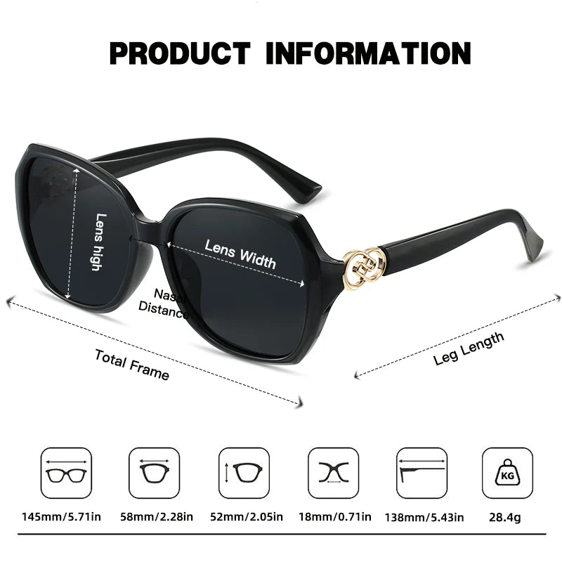 RUISIMO Polarized High Quality Simple Square Sunglasses Women Men Gradient Brand Sun Glasses Daily Leisure Male Female Glasses