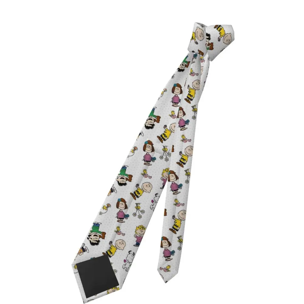 Personalized Fashion S-Snoopys Neckties Men Silk Cartoon Office Neck Tie