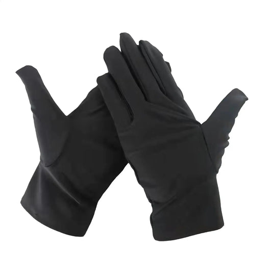 1Pair Practical Jewelry Gloves Wrist Length Gloves Black Gloves Work for protection Coin Inspection Gloves for Fetching Jewels