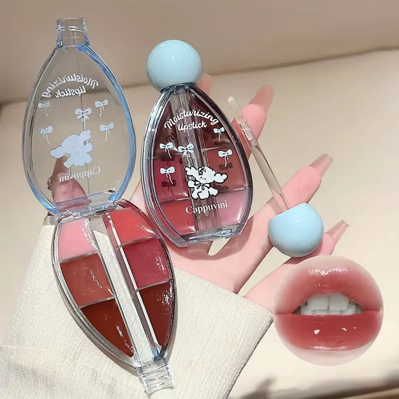6 Colors Mirror Lip Glaze,Hydrating Plumping,Long-Lasting Wear,Easy to Apply & Full Pigmentation,Jelly Glass Lips,Gift for Women