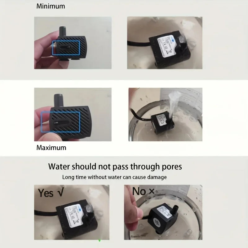 1L USB Pet Water Fountain with Pump & Filter Anti-Dry Burning Cat Water Dispenser Auto Recirculating Pet Water Flow Drinker