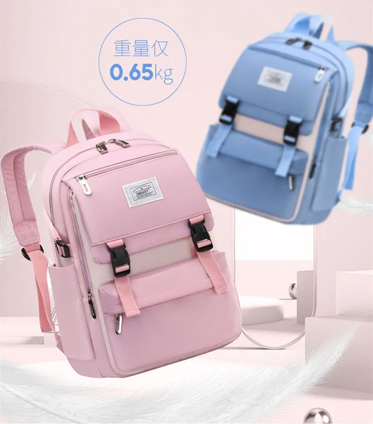Backpack Children School Bag Back Pack For Boy Girl Kid Child Teenager Class Schoolbag Primary High Bookbag Female Women Teens