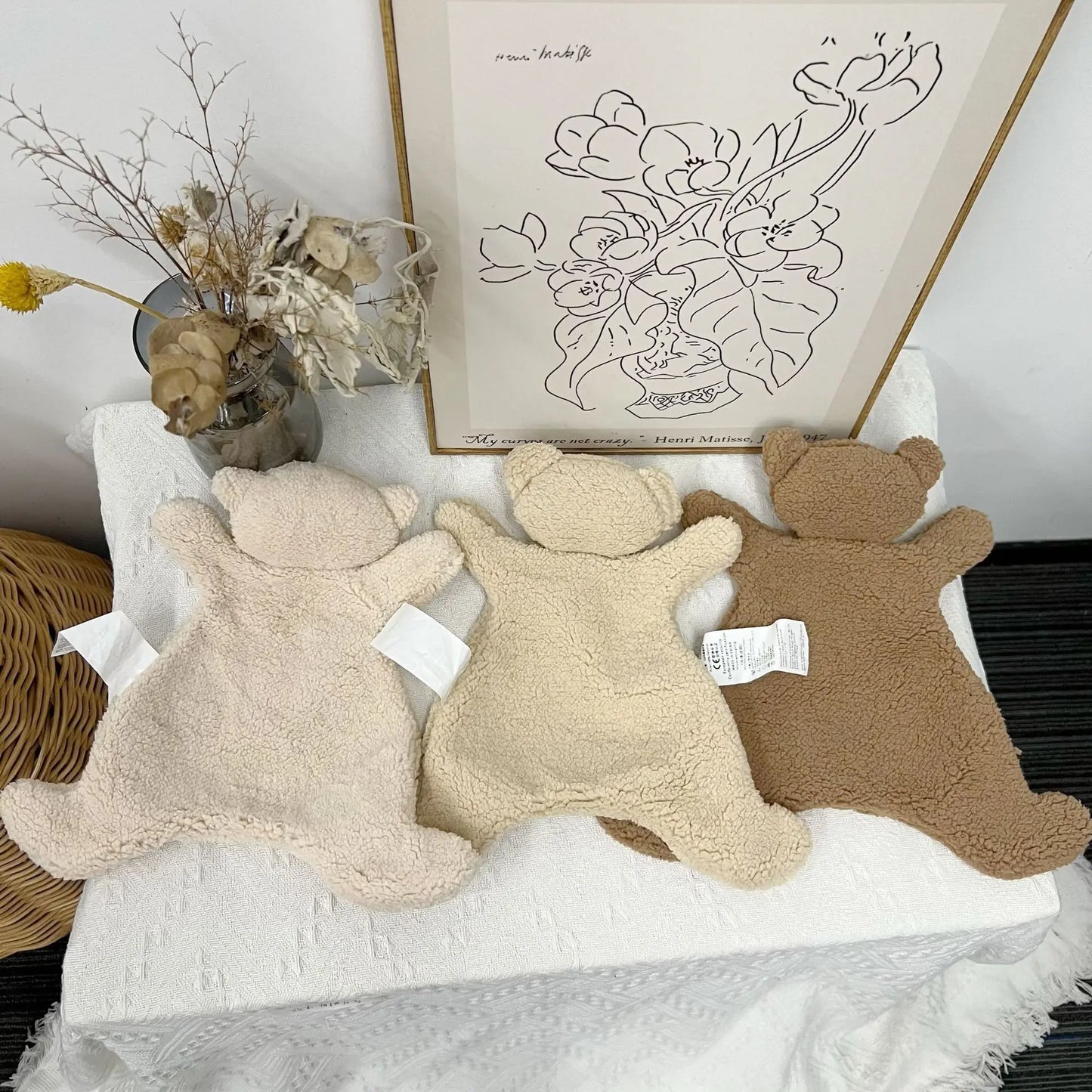 Baby Soothing Doll for Newborn Accessories Photography Props Cute Bear Baby Sleeping Doll Baby Care Soft Plush Dolls