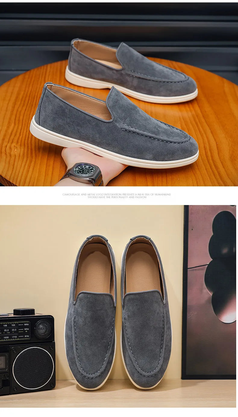 Men Casual Shoes Formal Man Loafers Leisure Walk Tassel Moccasins Italian Breathable Slip on Male Boat Shoes