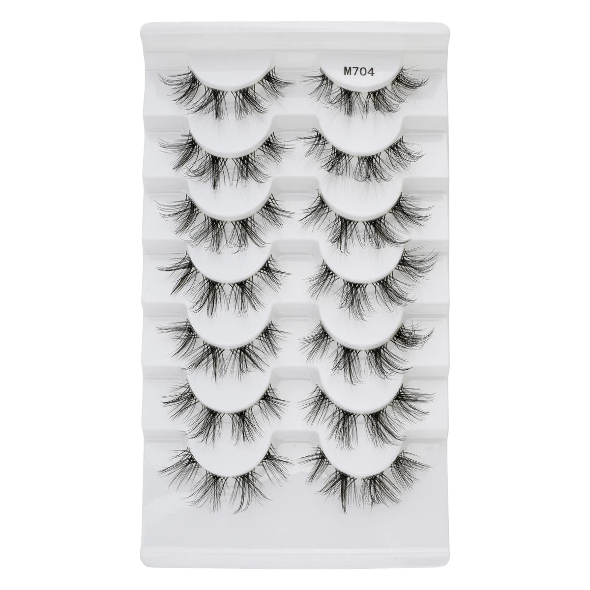 YSDO 3/7/10 Pair Half Eye Lashes Soft Natural Fake Lashes Look Short Wispy Clear Band Fox Eye Lash Faux 3d Mink Eyelashes Makeup