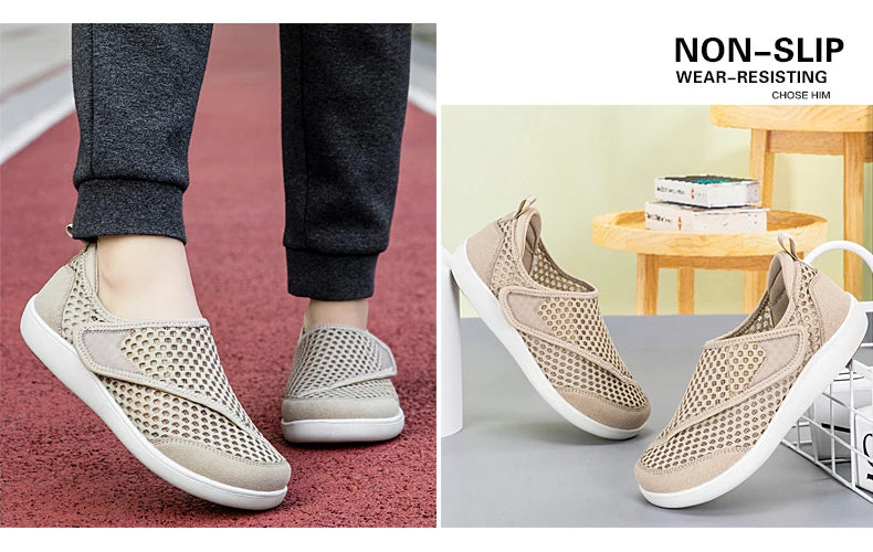 New Casual Orthopedics Wide Feet Swollen Shoes Thumb Eversion Adjusting Sneakers Comfortable Couple Diabetic Shoes Walking Shoes
