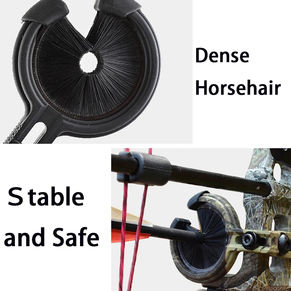 Archery Replaceable Full Brush Arrow Rest Adjustable Arrow Stand Both Right Left Hand for Hunting Shooting Compound Bow Arrow
